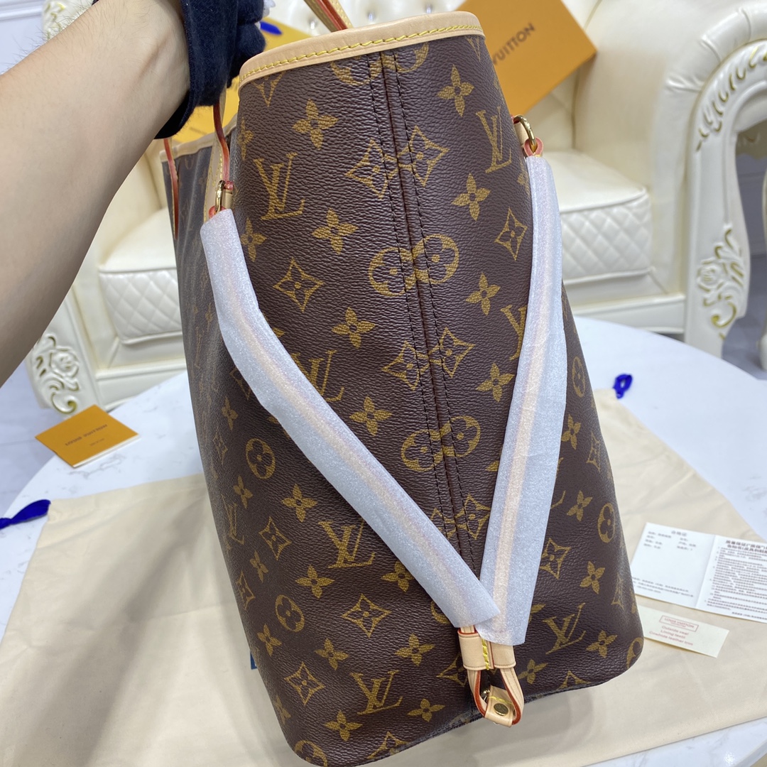 Louis Vuitton NEVERFULL GM Monogram Handbag M40990 Beige